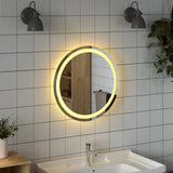 LED Bathroom Mirror 50 cm Round - Side View