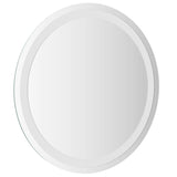 LED Bathroom Mirror 50 cm Round - Top-Down View