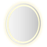LED Bathroom Mirror 60 cm Round - Top-Down View