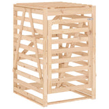 Double Wheelie Bin Storage Solid Wood Pine - Low Angle