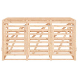 Triple Wheelie Bin Storage Solid Wood Pine