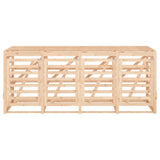Quadruple Wheelie Bin Storage Solid Wood Pine