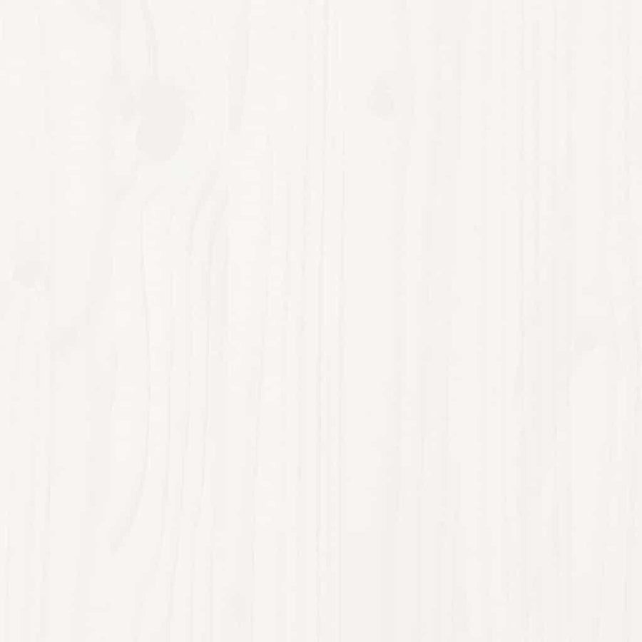 9 Piece Garden Bar Set White Solid Wood Pine