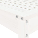 5 Piece Garden Bar Set White Solid Wood Pine - Close-Up Angle