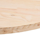 Table Top 70x35x2.5 cm Solid Wood Pine Oval - 45-Degree Angle