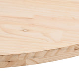 Table Top 80x40x2.5 cm Solid Wood Pine Oval - 45-Degree Angle