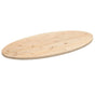 Table Top 90x45x2.5 cm Solid Wood Pine Oval
