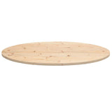 Table Top 90x45x2.5 cm Solid Wood Pine Oval