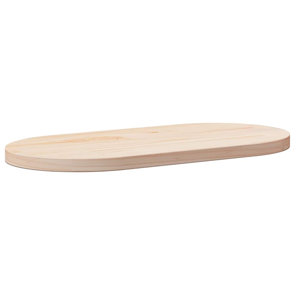 Table Top 60x30x2.5 cm Solid Wood Pine Oval