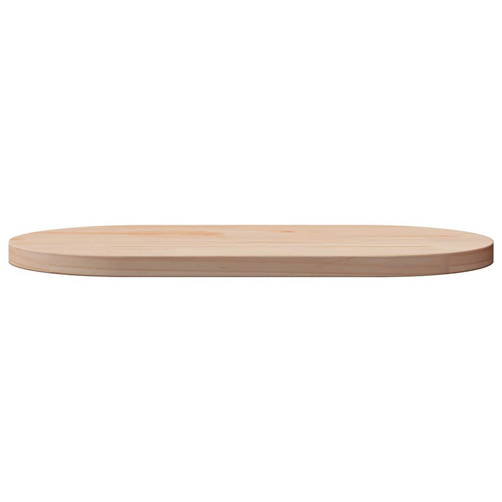 Table Top 60x30x2.5 cm Solid Wood Pine Oval