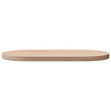 Table Top 60x30x2.5 cm Solid Wood Pine Oval - Side View
