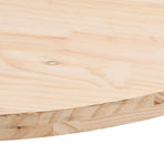 Table Top 60x30x2.5 cm Solid Wood Pine Oval