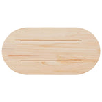 Table Top 70x35x2.5 cm Solid Wood Pine Oval