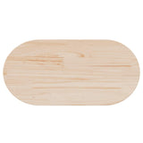 Table Top 70x35x2.5 cm Solid Wood Pine Oval - 45-Degree Angle