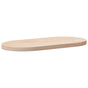 Table Top 80x40x2.5 cm Solid Wood Pine Oval