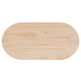 Table Top 80x40x2.5 cm Solid Wood Pine Oval