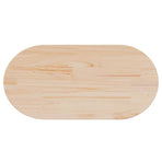 Table Top 80x40x2.5 cm Solid Wood Pine Oval