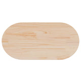 Table Top 80x40x2.5 cm Solid Wood Pine Oval - 45-Degree Angle