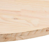 Table Top 80x40x2.5 cm Solid Wood Pine Oval