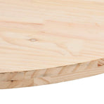 Table Top 80x40x2.5 cm Solid Wood Pine Oval