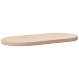 Table Top 90x45x2.5 cm Solid Wood Pine Oval