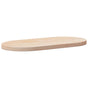 Table Top 90x45x2.5 cm Solid Wood Pine Oval