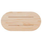 Table Top 90x45x2.5 cm Solid Wood Pine Oval