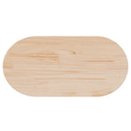 Table Top 90x45x2.5 cm Solid Wood Pine Oval