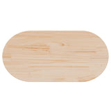 Table Top 90x45x2.5 cm Solid Wood Pine Oval - 45-Degree Angle