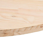 Table Top 90x45x2.5 cm Solid Wood Pine Oval