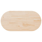 Table Top 100x50x2.5 cm Solid Wood Pine Oval