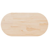 Table Top 100x50x2.5 cm Solid Wood Pine Oval - 45-Degree Angle
