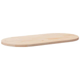 Table Top 110x55x2.5 cm Solid Wood Pine Oval