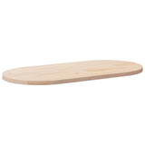 Table Top 110x55x2.5 cm Solid Wood Pine Oval
