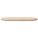 Table Top 110x55x2.5 cm Solid Wood Pine Oval