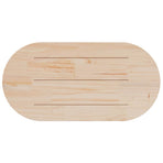 Table Top 110x55x2.5 cm Solid Wood Pine Oval