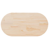 Table Top 110x55x2.5 cm Solid Wood Pine Oval - 45-Degree Angle