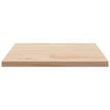 Table Top 60x60x2.5 cm Solid Wood Pine Square - Side View