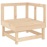 3 Piece Garden Lounge Set Solid Wood Pine - 45-Degree Angle