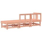 3 Piece Garden Lounge Set Solid Wood Douglas