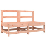 Garden Middle Sofas 2 pcs Solid Wood Douglas - Front View