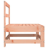 Garden Middle Sofas 2 pcs Solid Wood Douglas - Rear View