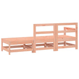 3 Piece Garden Lounge Set Solid Wood Douglas - Rear View