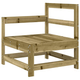 3 Piece Garden Lounge Set Impregnated Wood Pine - Side View