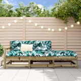 3 Piece Garden Lounge Set Impregnated Wood Pine