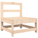 4 Piece Garden Lounge Set Solid Wood Pine - Side View
