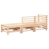 3 Piece Garden Lounge Set Solid Wood Pine - Side View