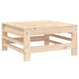 3 Piece Garden Lounge Set Solid Wood Pine - Rear View
