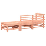 3 Piece Garden Lounge Set Solid Wood Douglas - Rear View