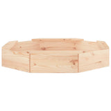 Sandbox with Seats Octagon Solid Wood Pine - Top-Down View